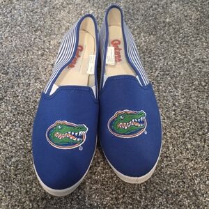 Blue Slip-On Shoes with Gator Logo